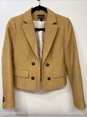 RW&Co Cropped Blazer Tan